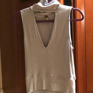 Ice blue tank top
